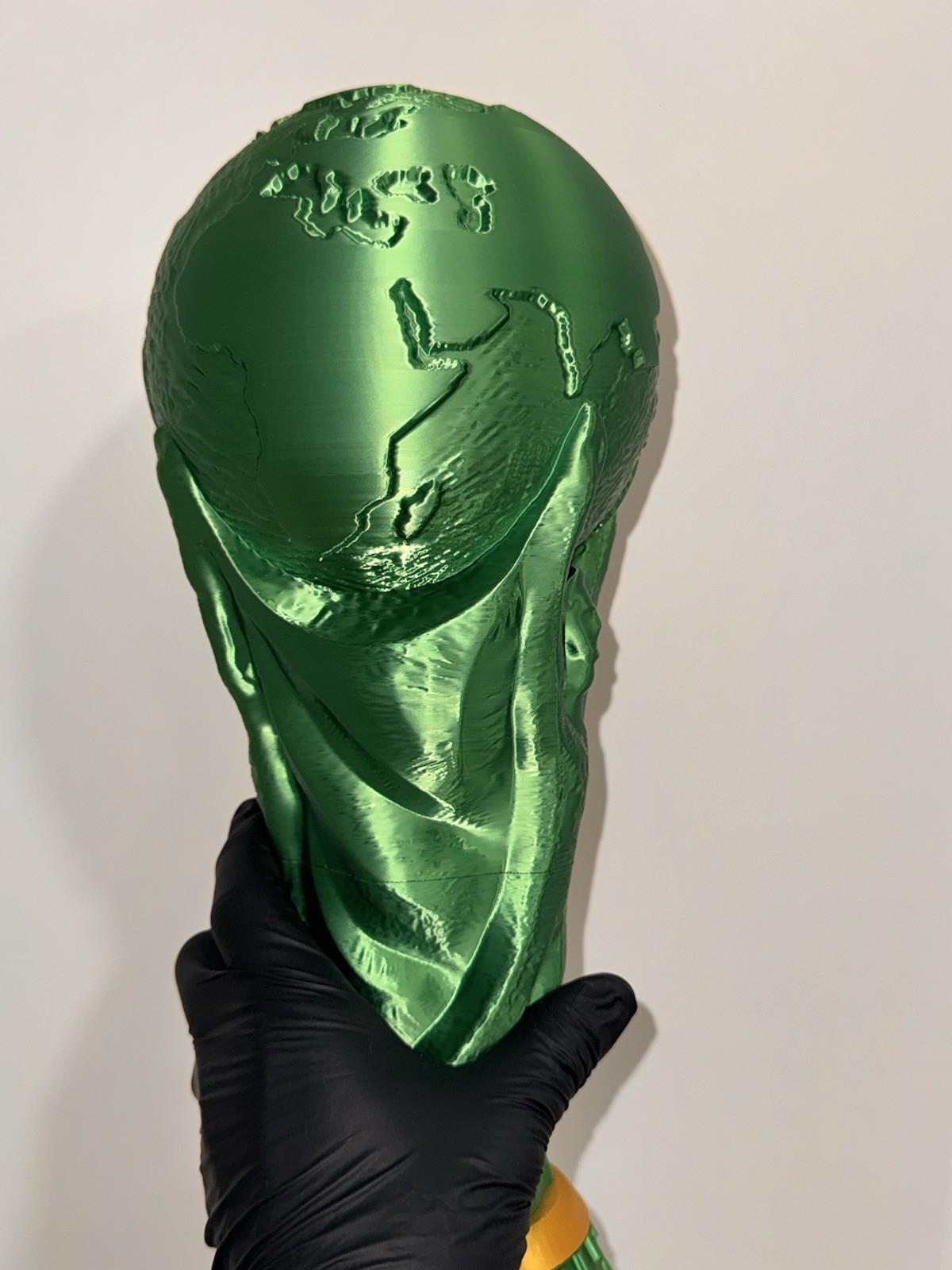 Green FIFA World Cup Trophy Replica 14.5” Limited Edition 3D Printed PLA Tiktok