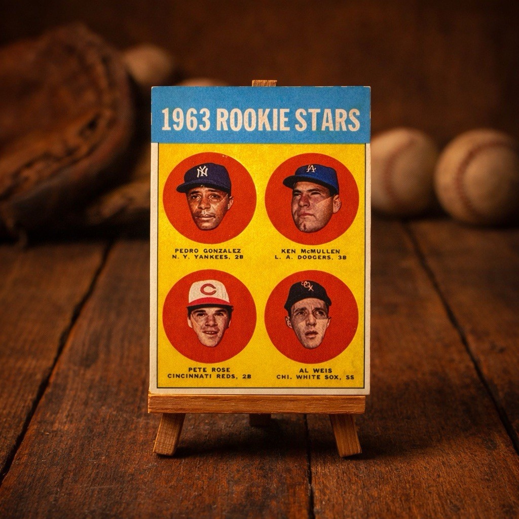 Vintage Style Souvenir – Pete Rose 1963 Topps Inspired Novelty Display Card