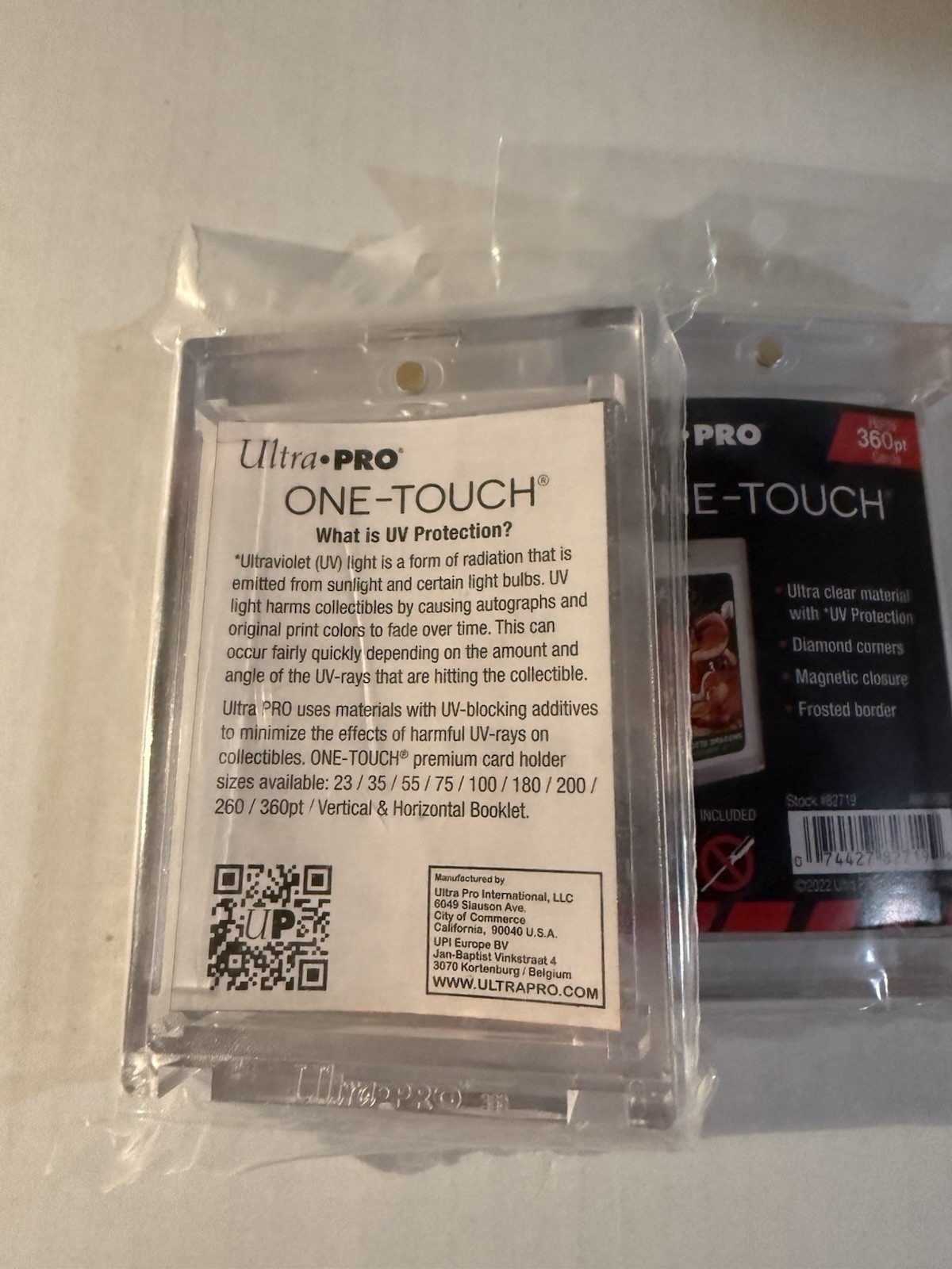 x2: Ultra Pro One-Touch Thick Card 360pt Point Magnetic Card Holder