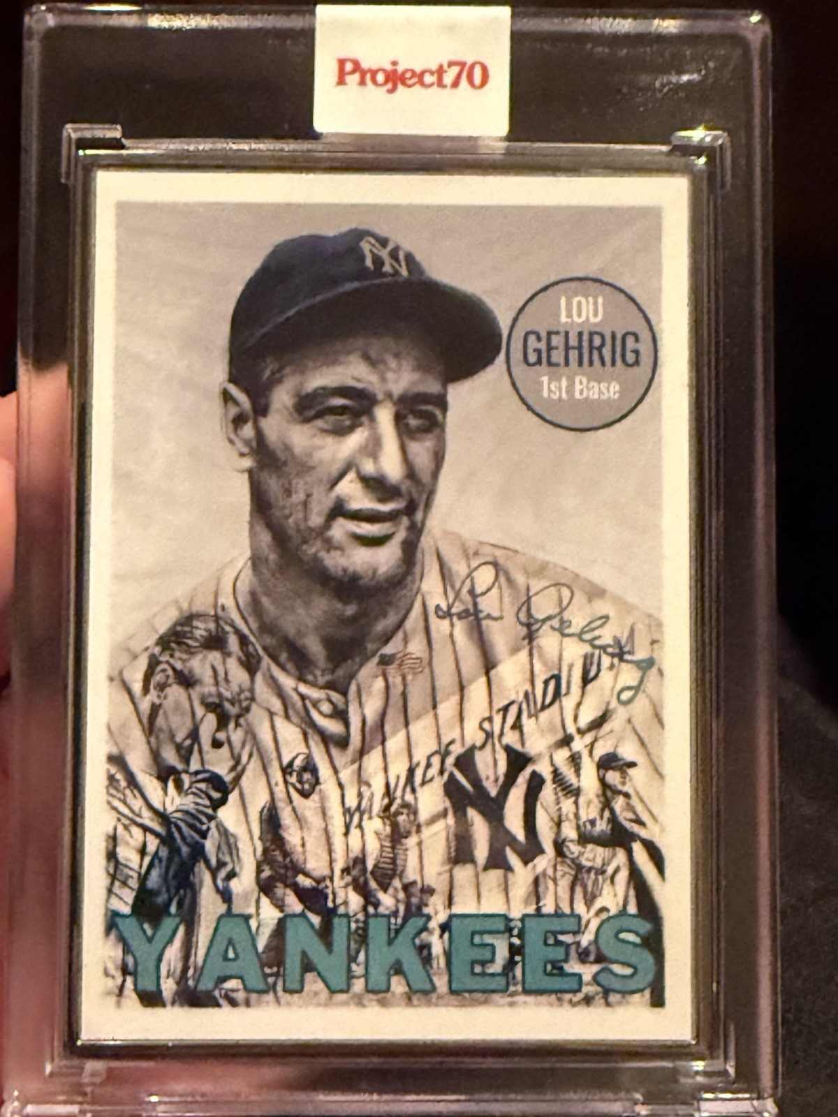 Topps PROJECT 70 – Lou Gehrig By Lauren Taylor – Artist Proof AP- 41/51 Silver