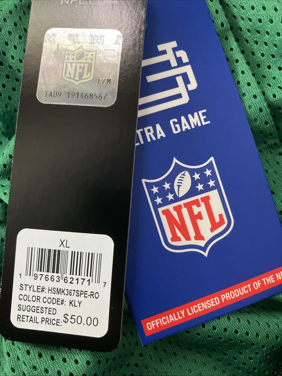 NWT Men’s NFL Ultra Game Philadelphia Eagles Kelly Green Classic Mesh Shorts