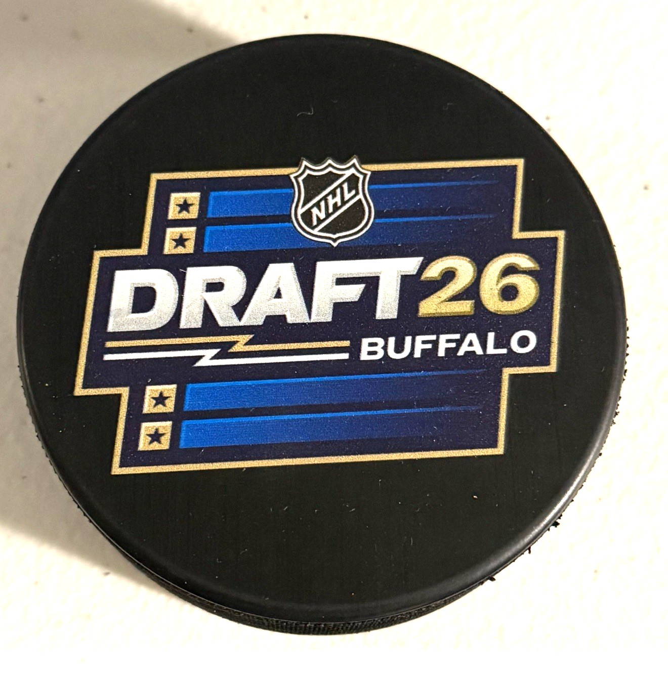 2026 NHL DRAFT BUFFALO LOGO SOUVENIR PUCK JUNE 26 & 27, 2026 *IN STOCK*