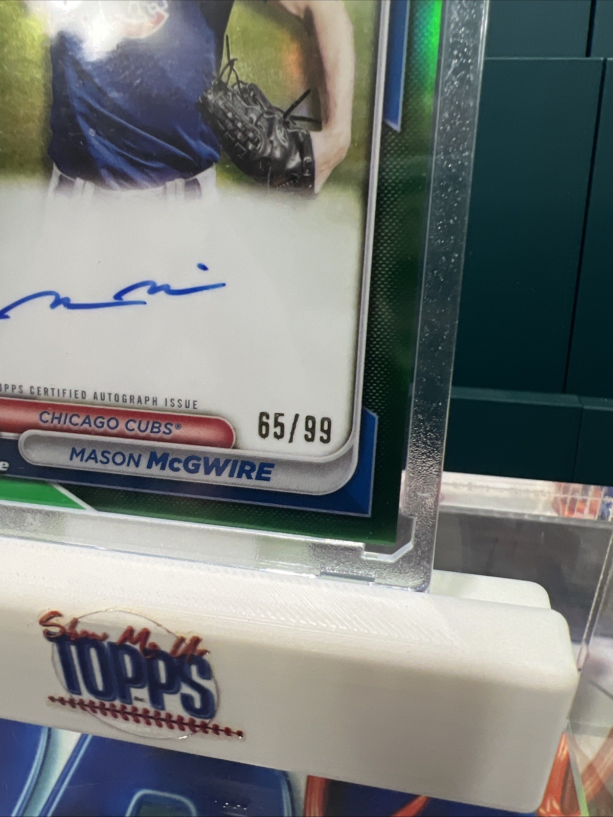 2024 Bowman Chrome Prospect Autographs MASON MCGUIRE – #CPA-MM Green – AUTO /99