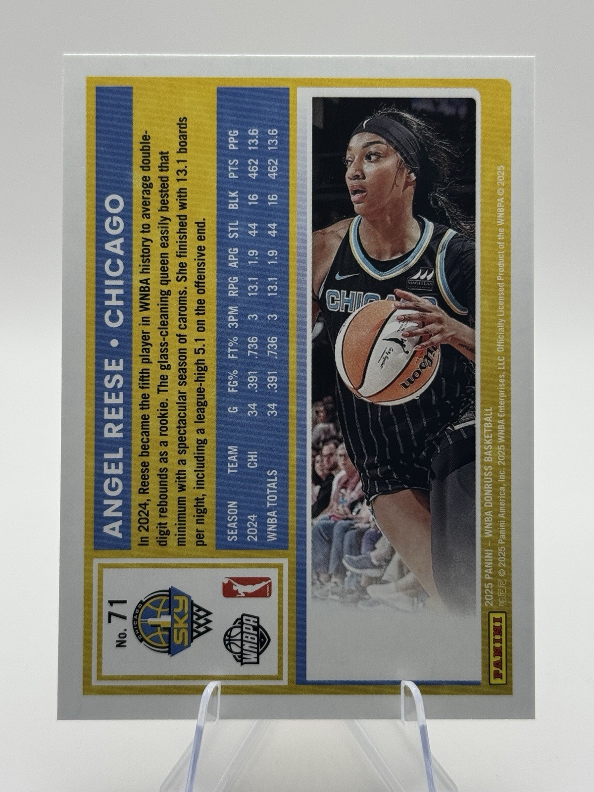 💙 2025 WNBA Panini Donruss – Angel Reese #71 Chicago Sky USA FIBA