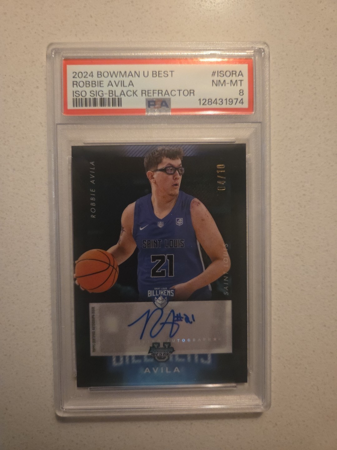 Robbie Avila 2024-25 Bowman University Best Signatures Autograph #ISO-RA 04/10