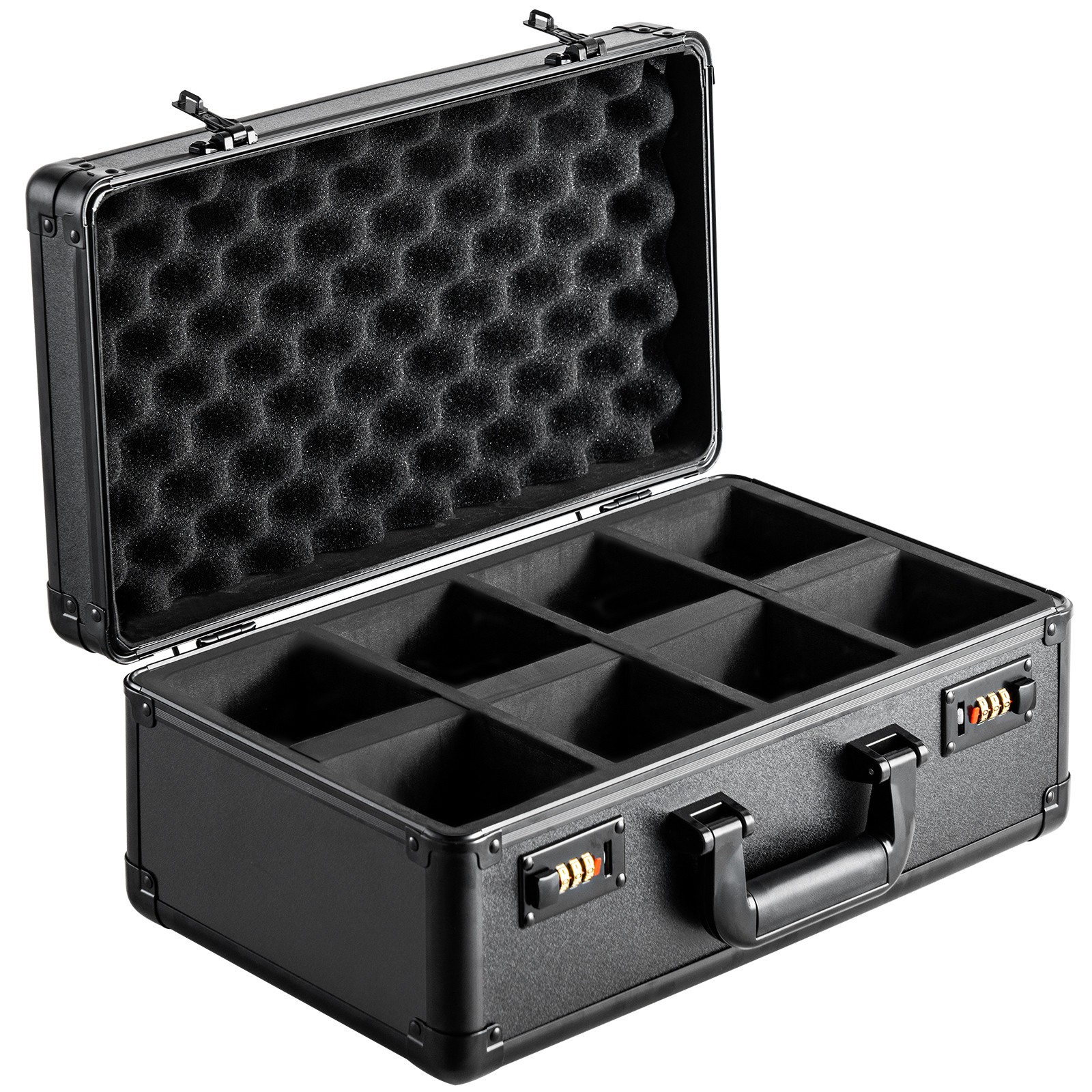 VEVOR 108 PSA Graded Card Storage Box 4 Slots Sports Card Holder Case Coded Lock