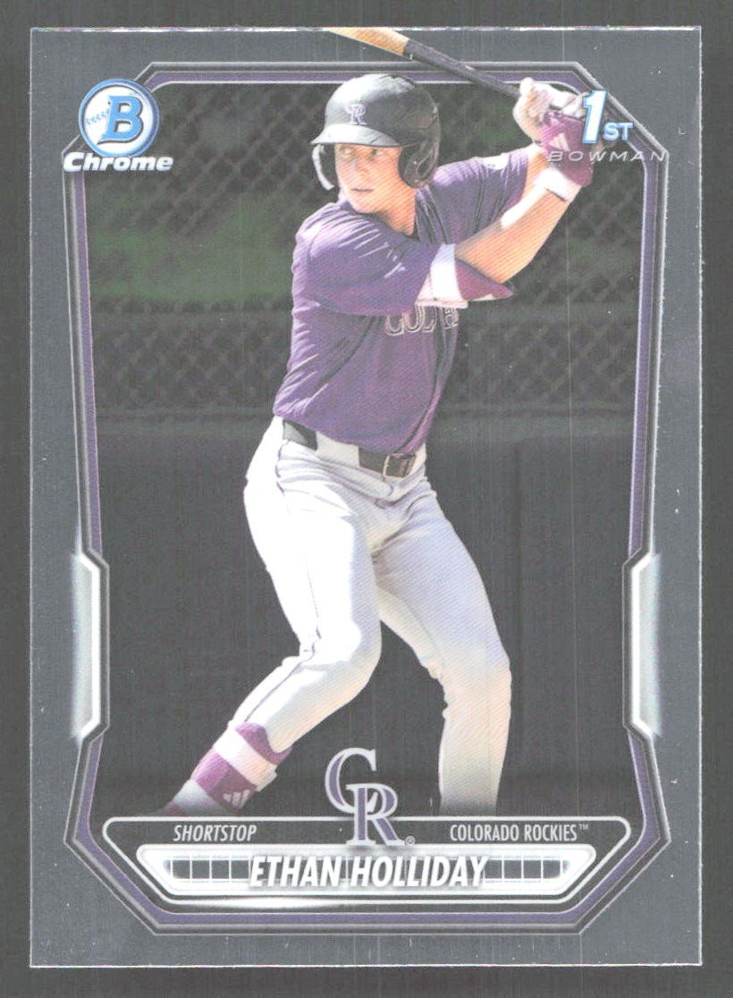 E795 – 2026 Bowman Chrome – Ethan Holliday #BCP-1 – 1st Bowman – RC – Rockies