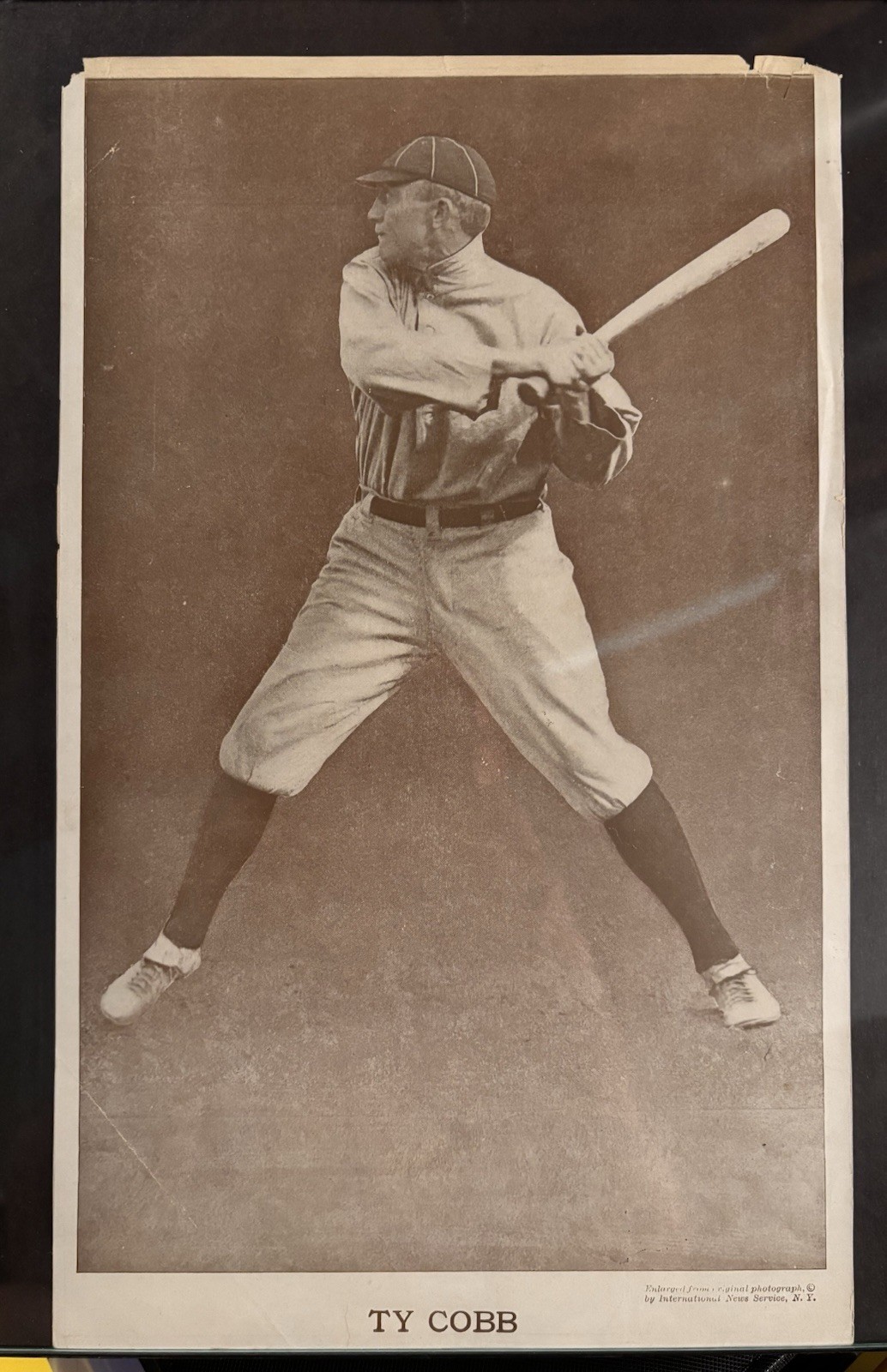 1913 M113 Baseball Magazine Premium #1 Insert Ty Cobb HOF Detroit Tigers