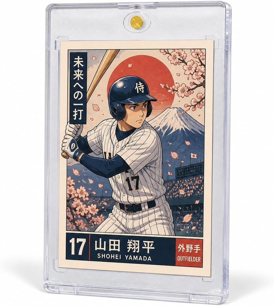Diamond Cut Magnetic 100pt Card Holder – Perfect for Autographed Collectibles