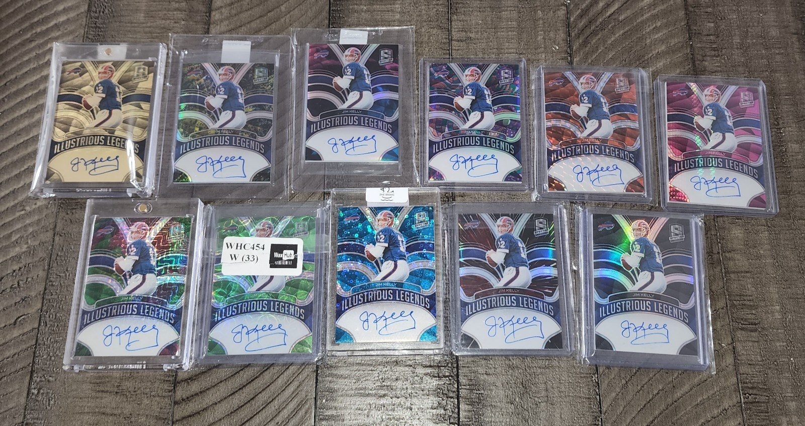 2022 Panini Spectra Illustrious Legends Autos Jim Kelly #ILS-JKE Complete Set