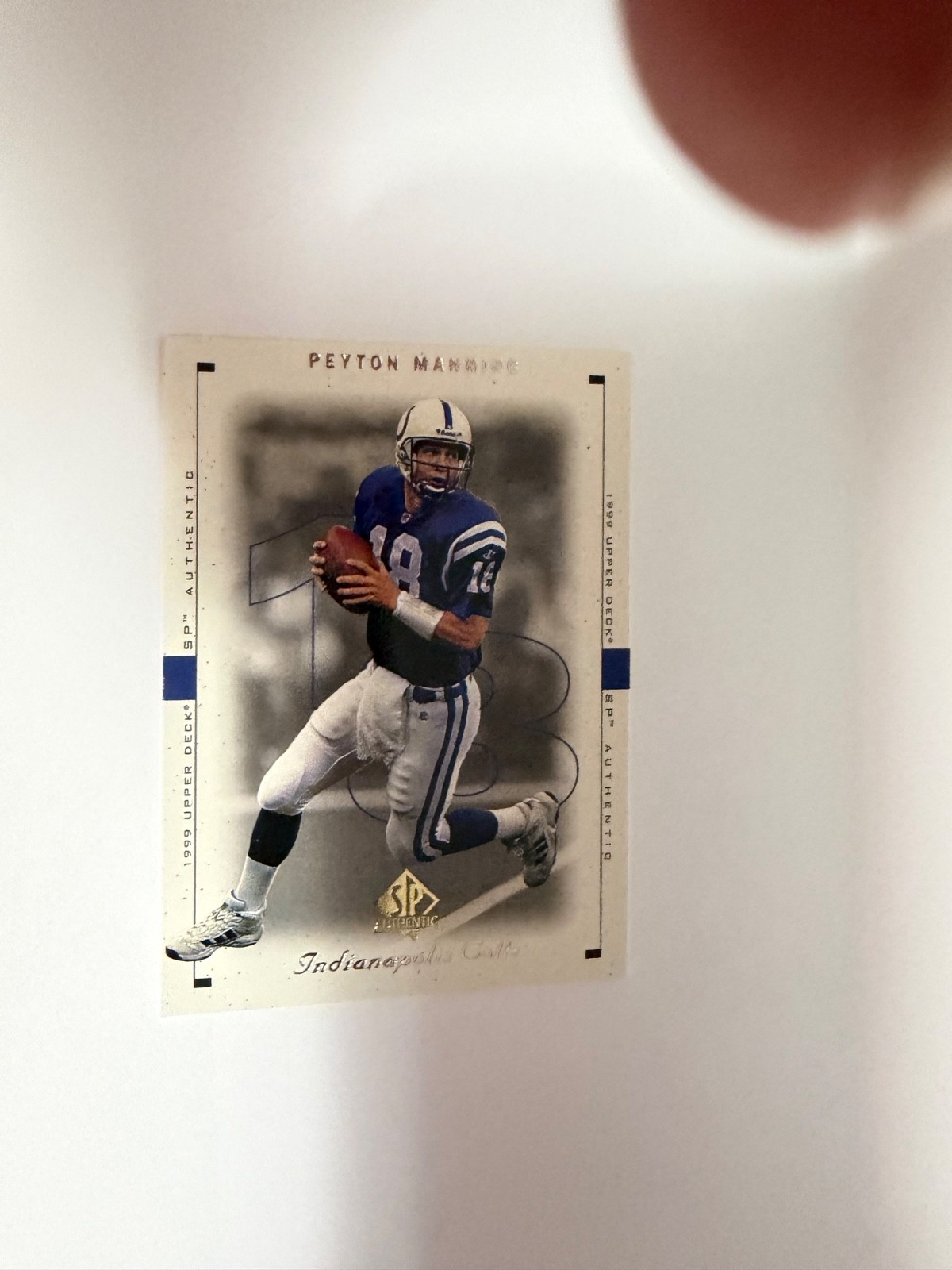 One (1) Peyton Manning Football Card