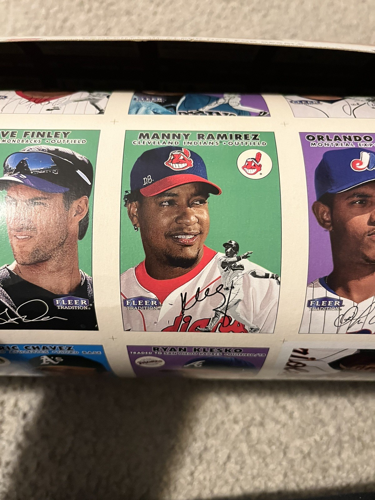 2000 FLEER TRADITION Baseball Cards UNCUT SHEET – SEE LIST OF STARS BELOW + PICS