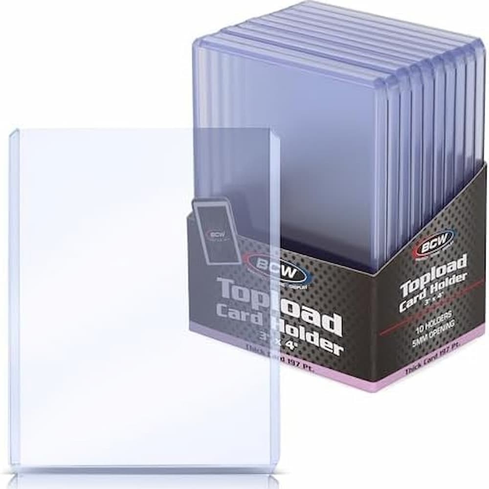 BCW Top Loaders Holders🍯3 X 4 Trading Cards Pro Premium Sleeves Deck Protectors