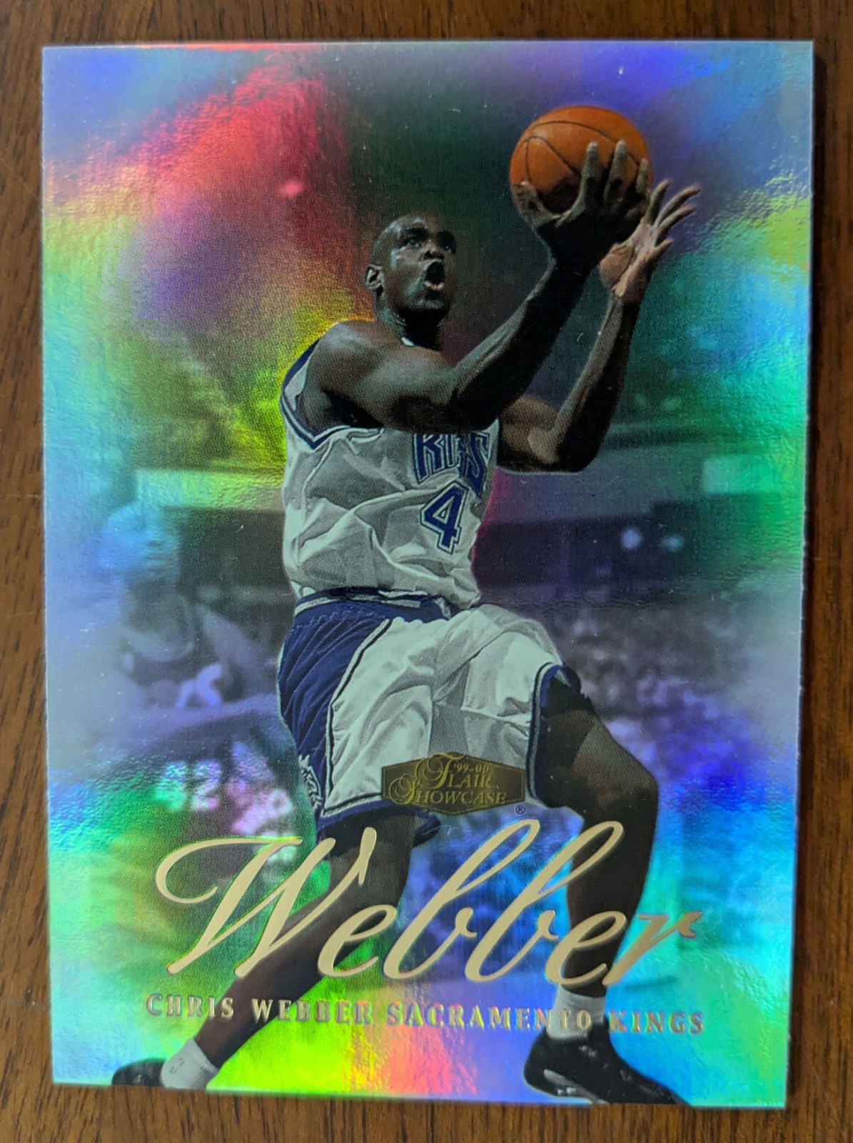 CHRIS WEBBER, 1999-00 FLAIR SHOWCASE #53, KINGS