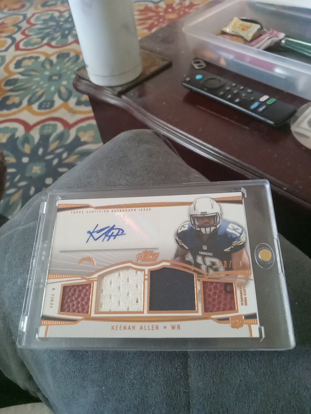 Keenan Allen SP 28/50 Auto /Relic 2013 Topps Prime V SD CHARGERS #PV-KA