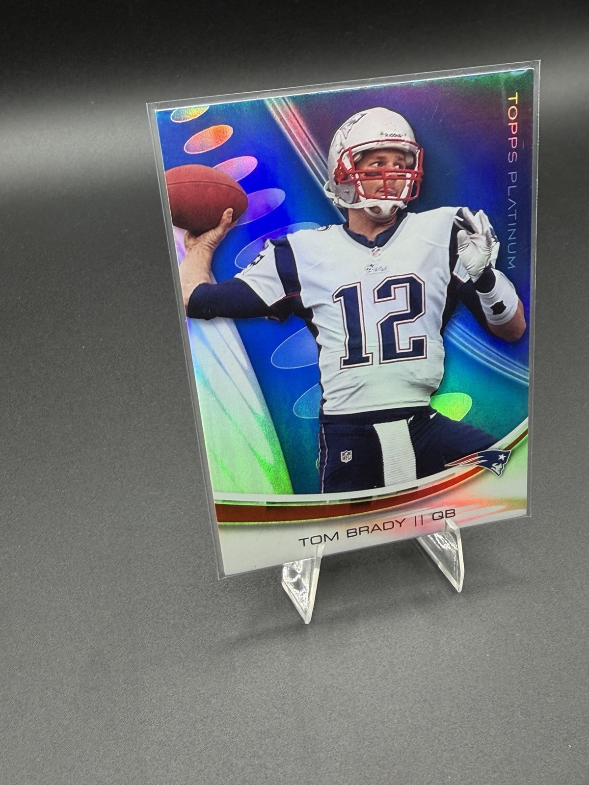 2013 Topps Platinum #74 Tom Brady Blue Sapphire Refractor Patriots HOF MVP