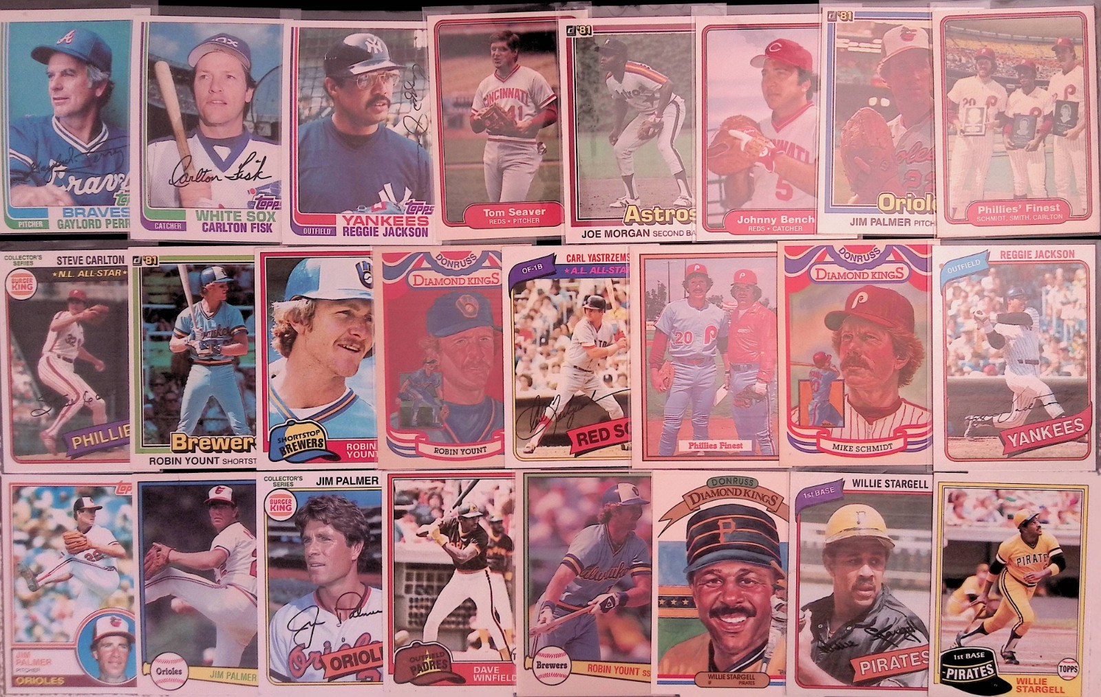 (~550) 1980-1983 Baseball, ALL HOF card lot, ~NM+ *SEWALL*