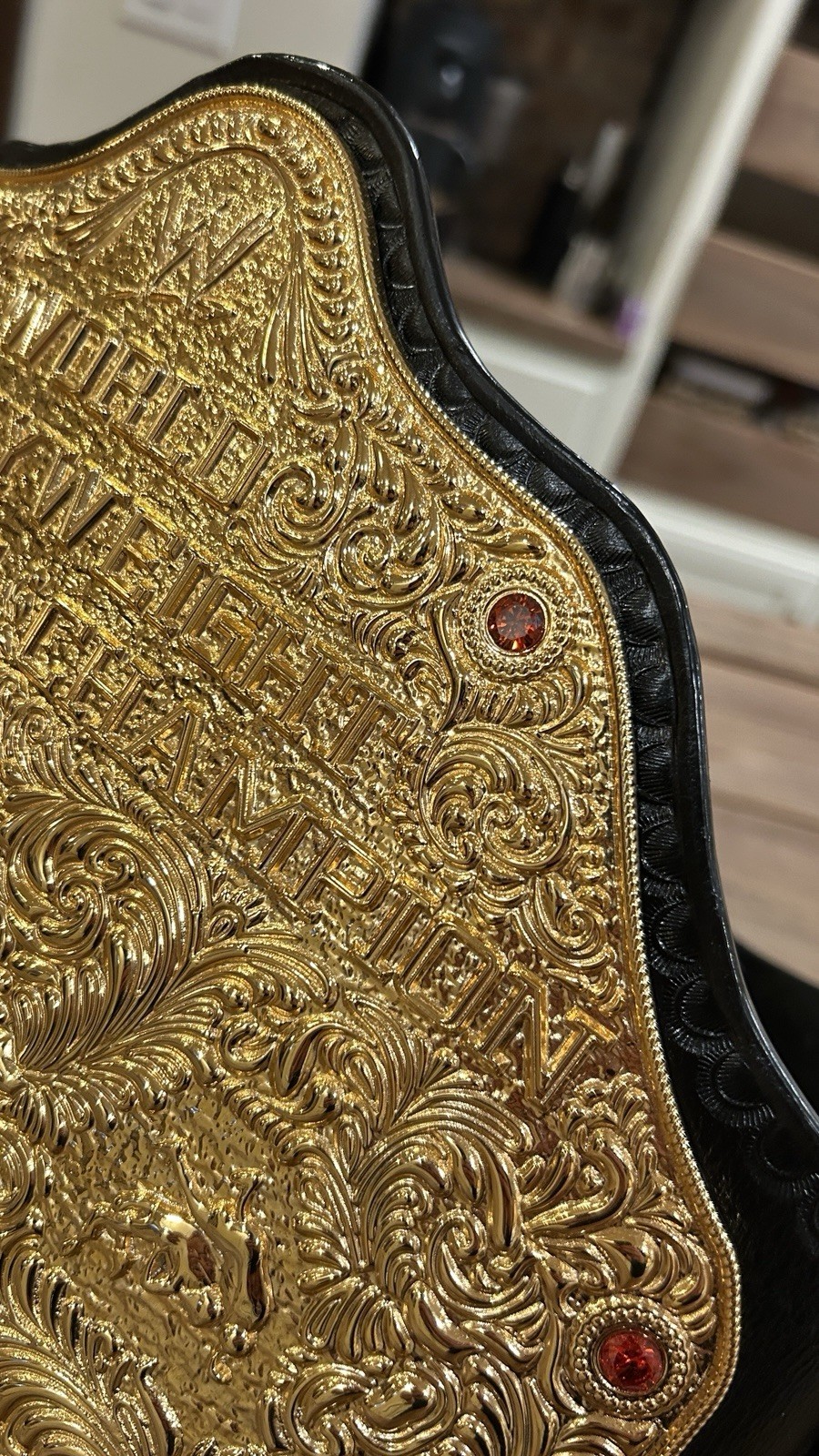 3D BIG GOLD HEAVYWEIGHT CHAMPIONSHIP REPLICA BELT CNC HD & 24K GOLD PLATED