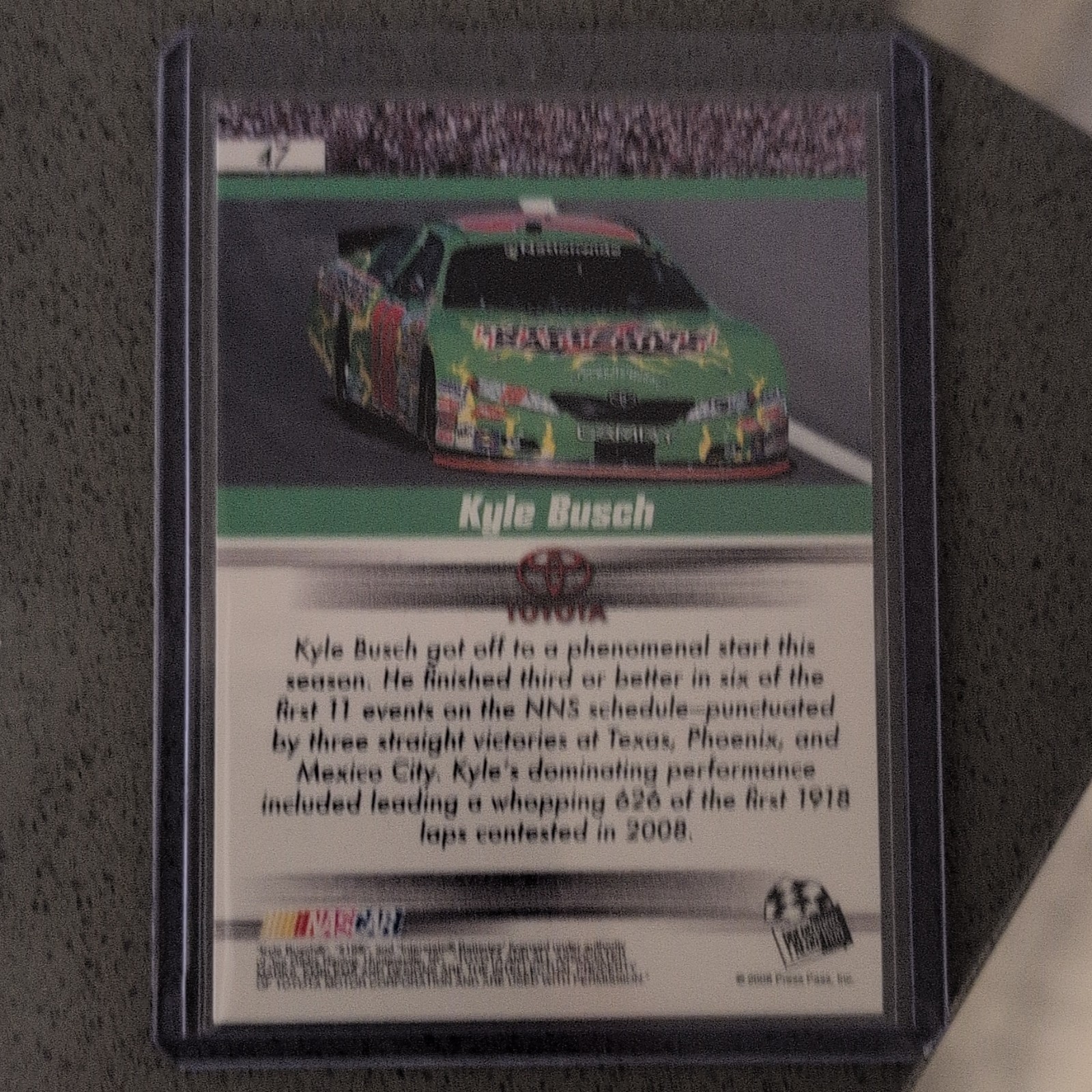 Press Pass 2008 Speedway Kyle Busch #47 NASCAR Nationwide Series Base Set Card