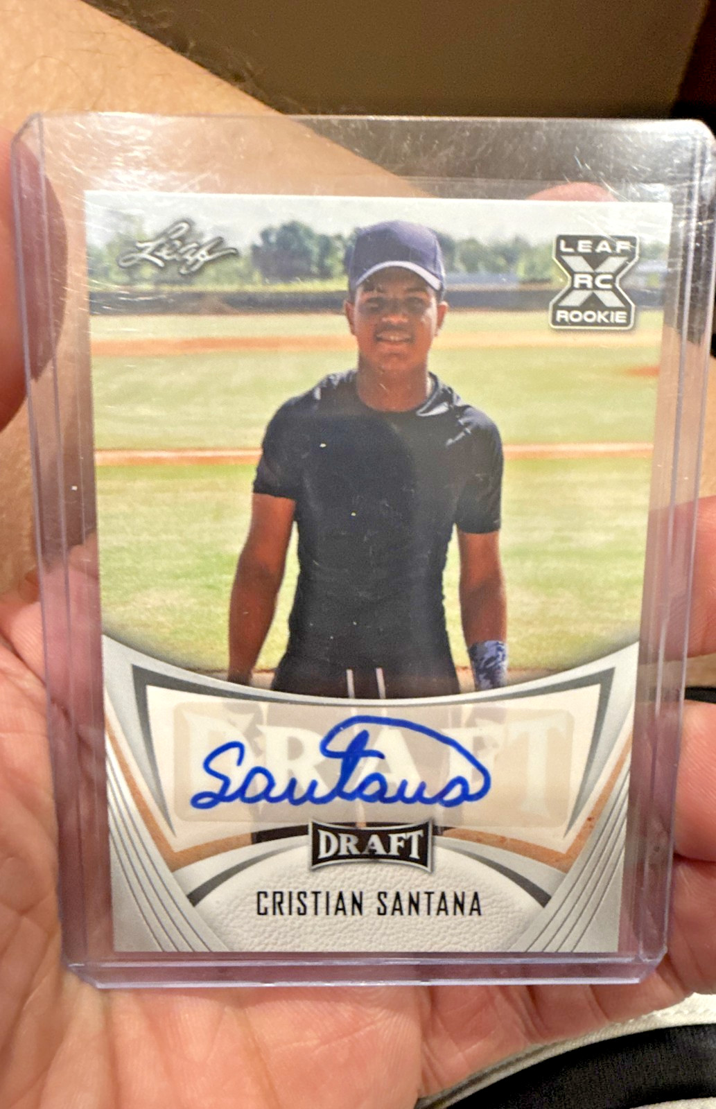 2021 Leaf Draft – Base Autographs Cristian Santana #BA-CS1 (AU, RC)