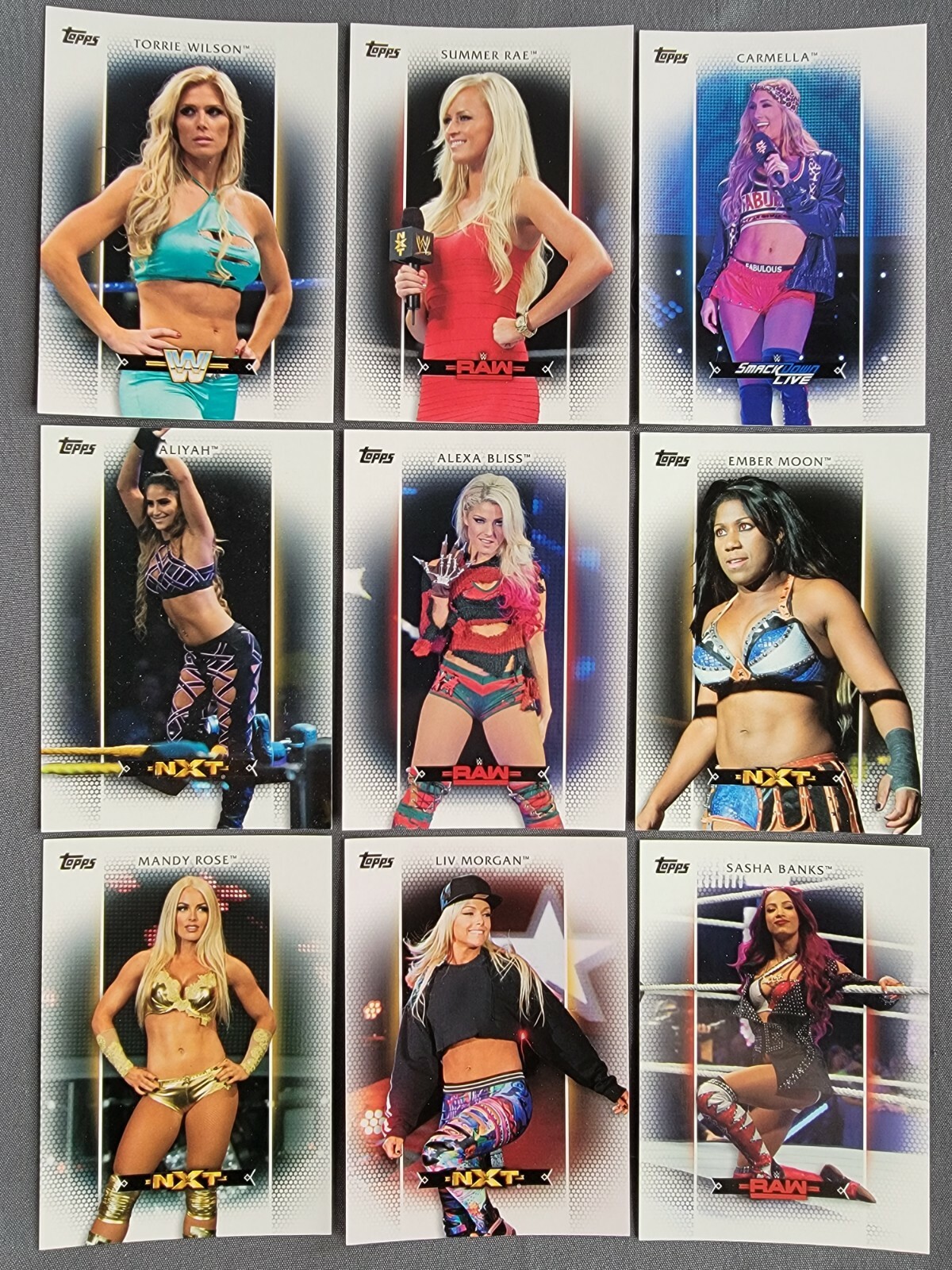 2017 Topps WWE Women’s Division Wrestling Pick Card To Complete (R-1 To R-50)