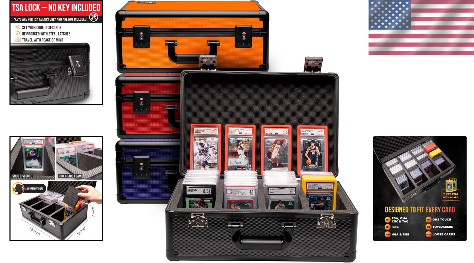 Protective Sports Card Case with Compact Design