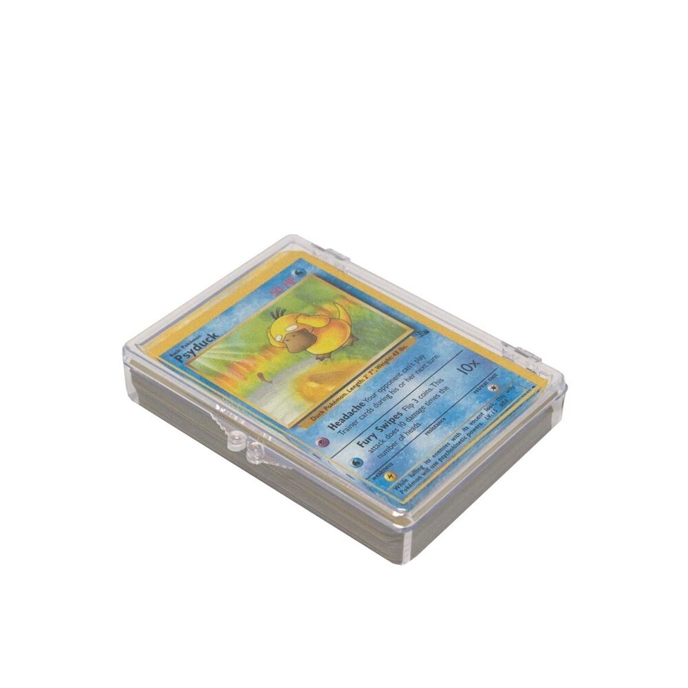 10 BCW 35 count Hinged Plastic Baseball Trading Card Boxes hinge protector box
