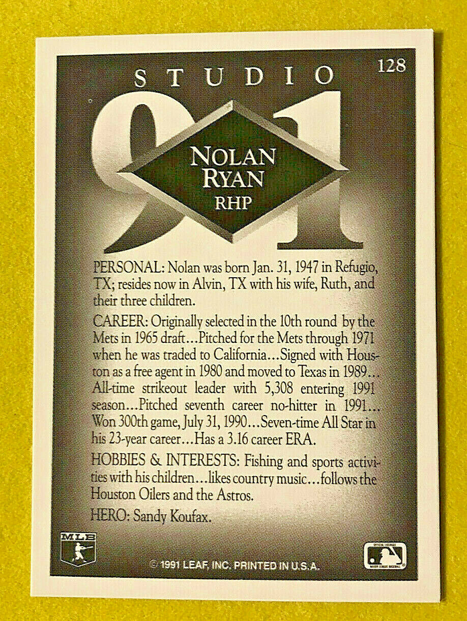 1991 LEAF B.B. “The Studio Set” – (GROUP 2 of 2) -Complete Your Set – YOU PICK!