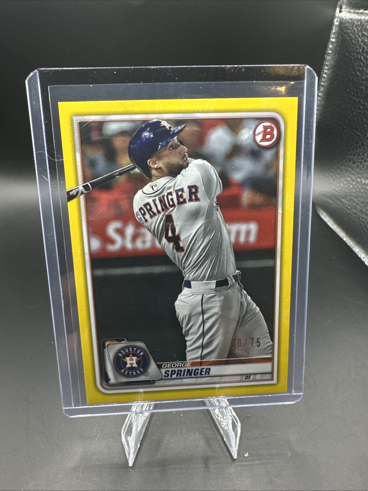2020 Bowman – George Springer #41 Yellow /75