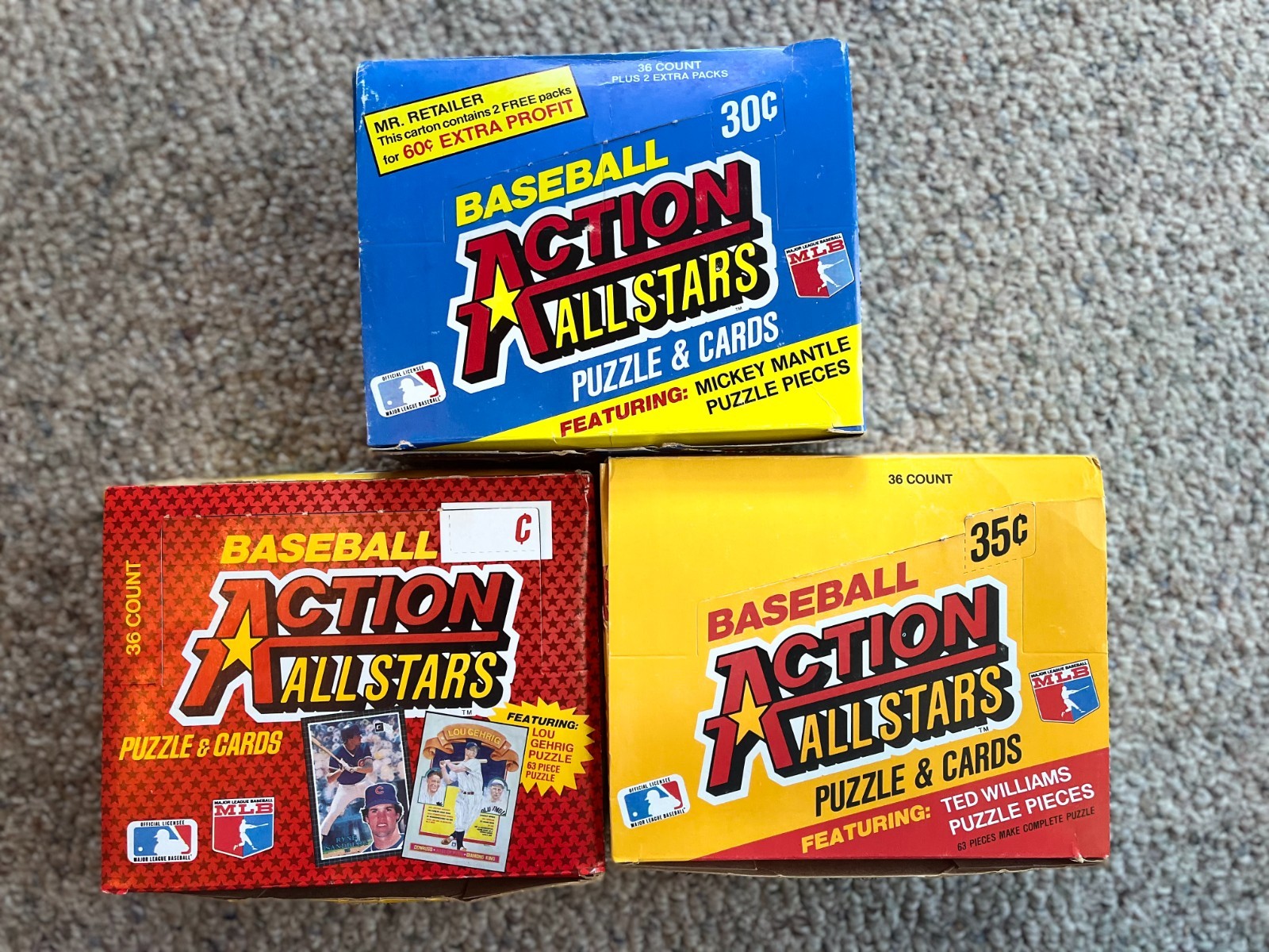 1983 984 85 Donruss Action All-Star Baseball Factory Box LOT UNOPENED 🔥Nolan