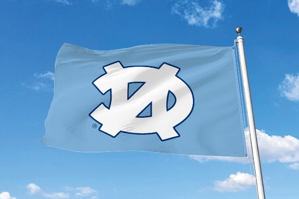 NORTH CAROLINA TARHEELS 3’X5′ FLAG BANNER 100% FULL COLOR ON BOTH SIDES OF FLAG