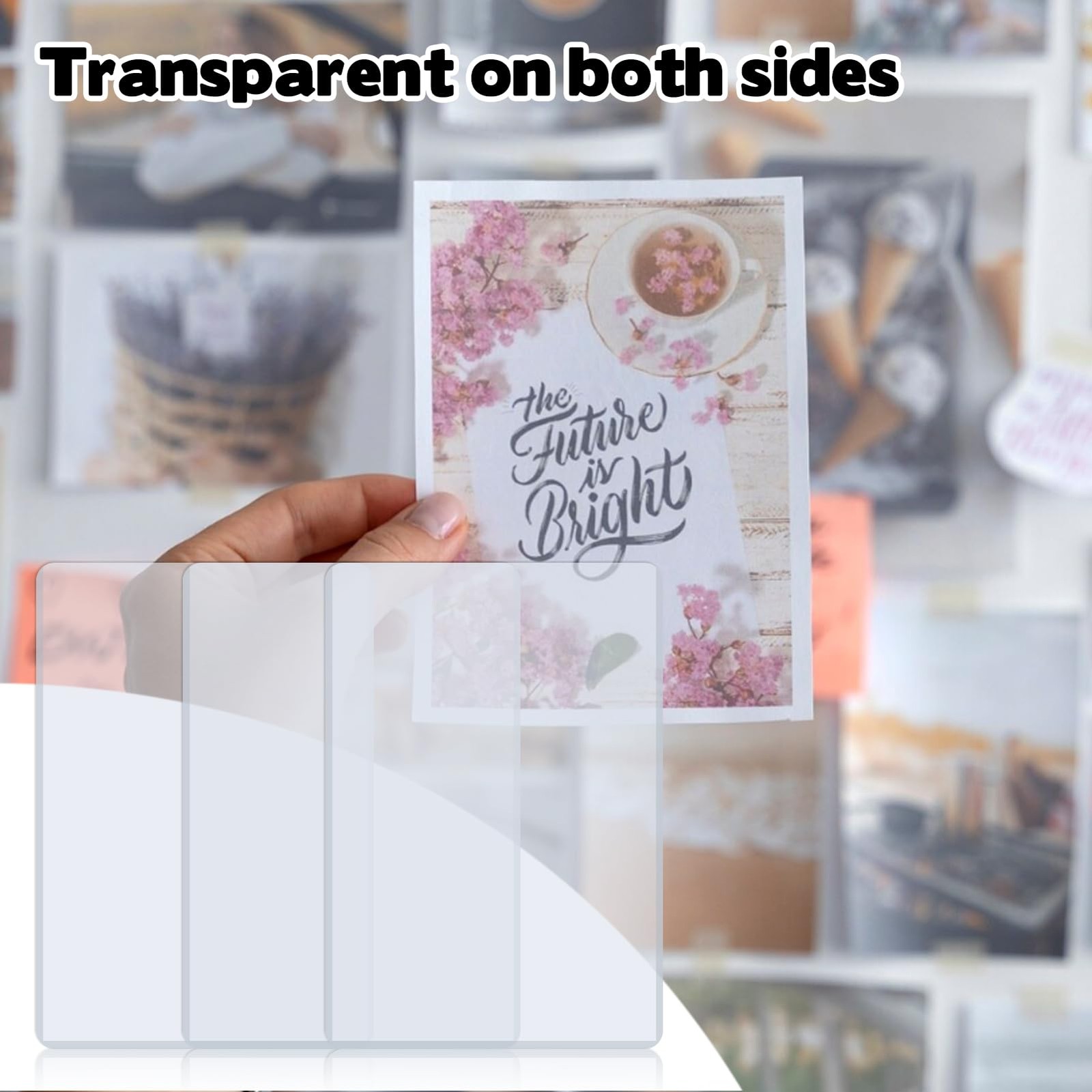 25PCS 6″ x 9″ Jumbo Card Sleeves, Rigid Print Protectors Clear Hard Plastic L…