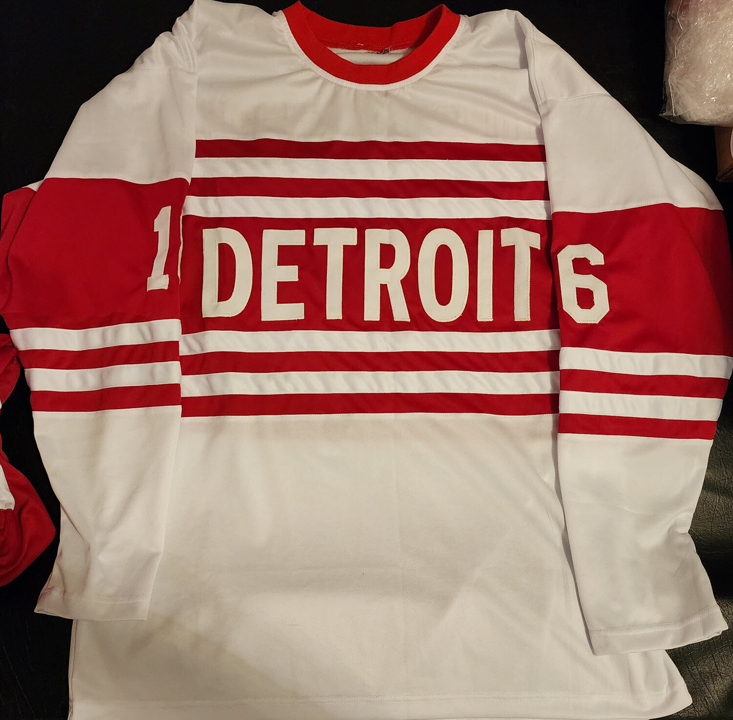 Vladimir Konstantinov Autographed Custom Detroit Red Wings Throwback Jersey JSA