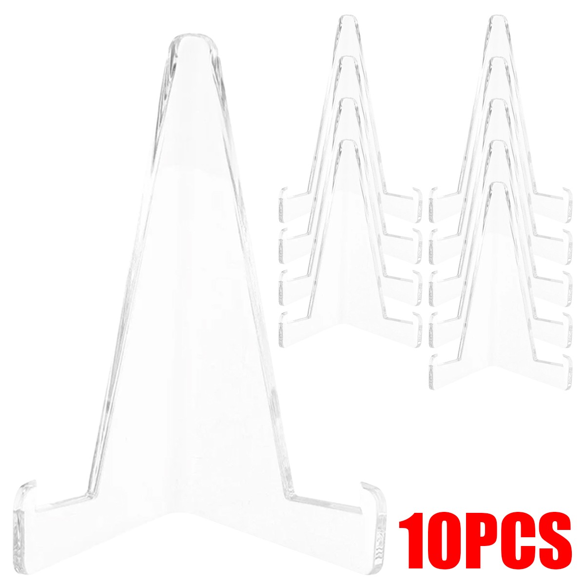10/20PCS Clear Acrylic Trading Card Stands for Coins Sports Cards Display Holder