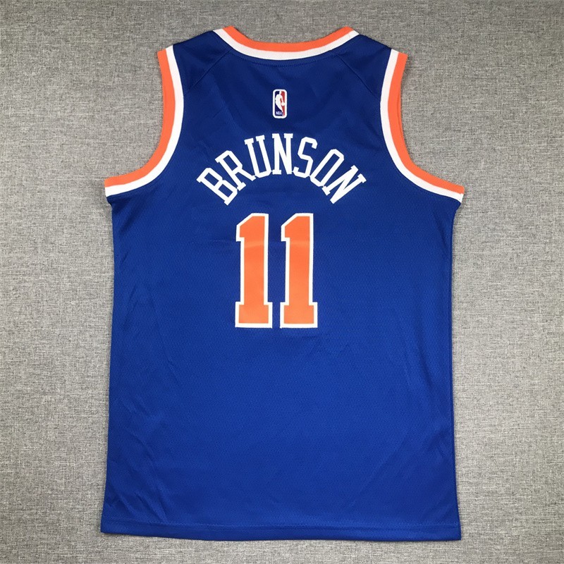 YOUTH’s Jalen #11 Brunson Embroidered Jersey Blue 6 colors-SIZE S to XL Free tax