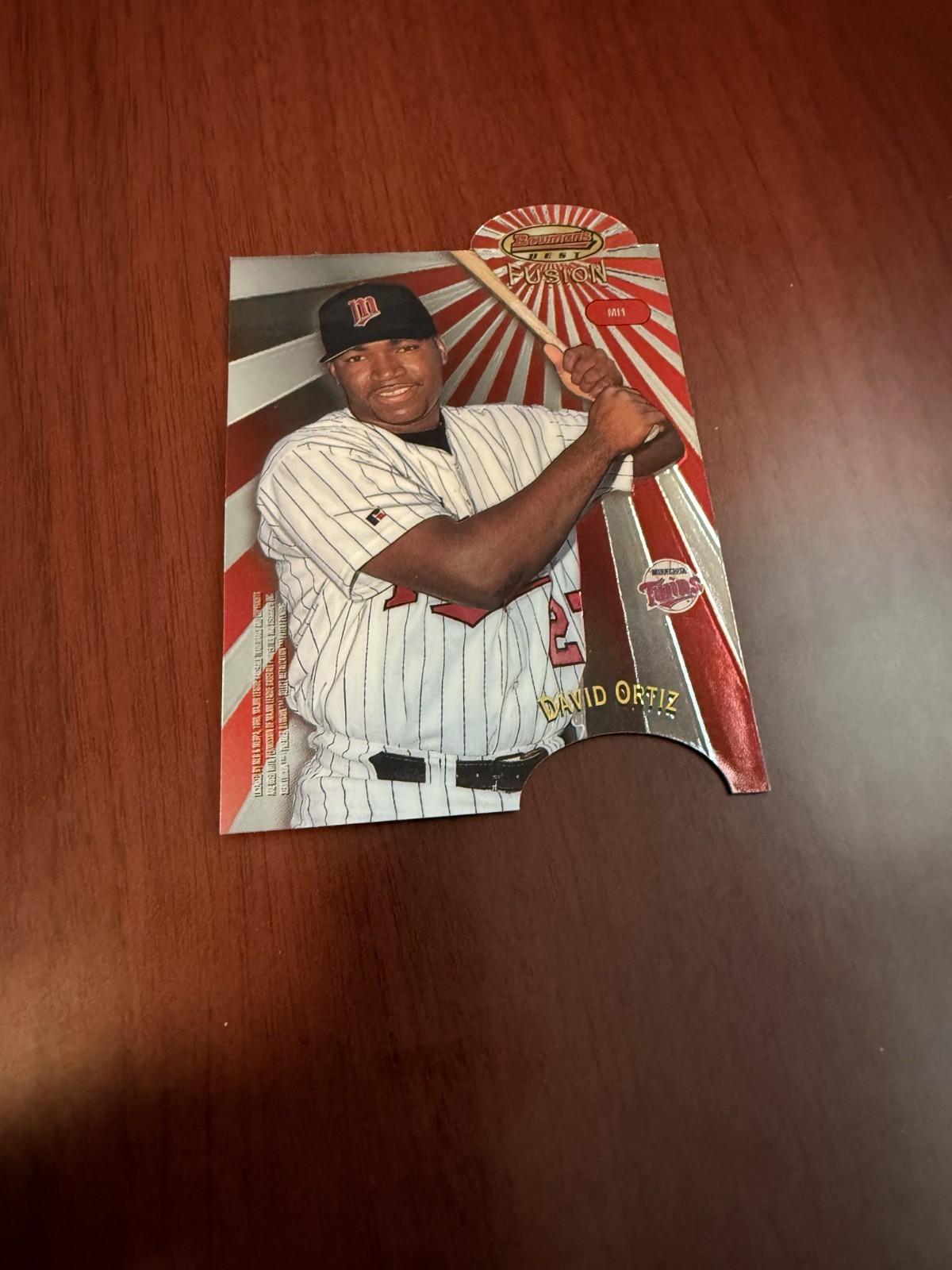 1998 Bowman’s Best Fusion Mirror Image #MI1 Frank Thomas/David Ortiz HOF