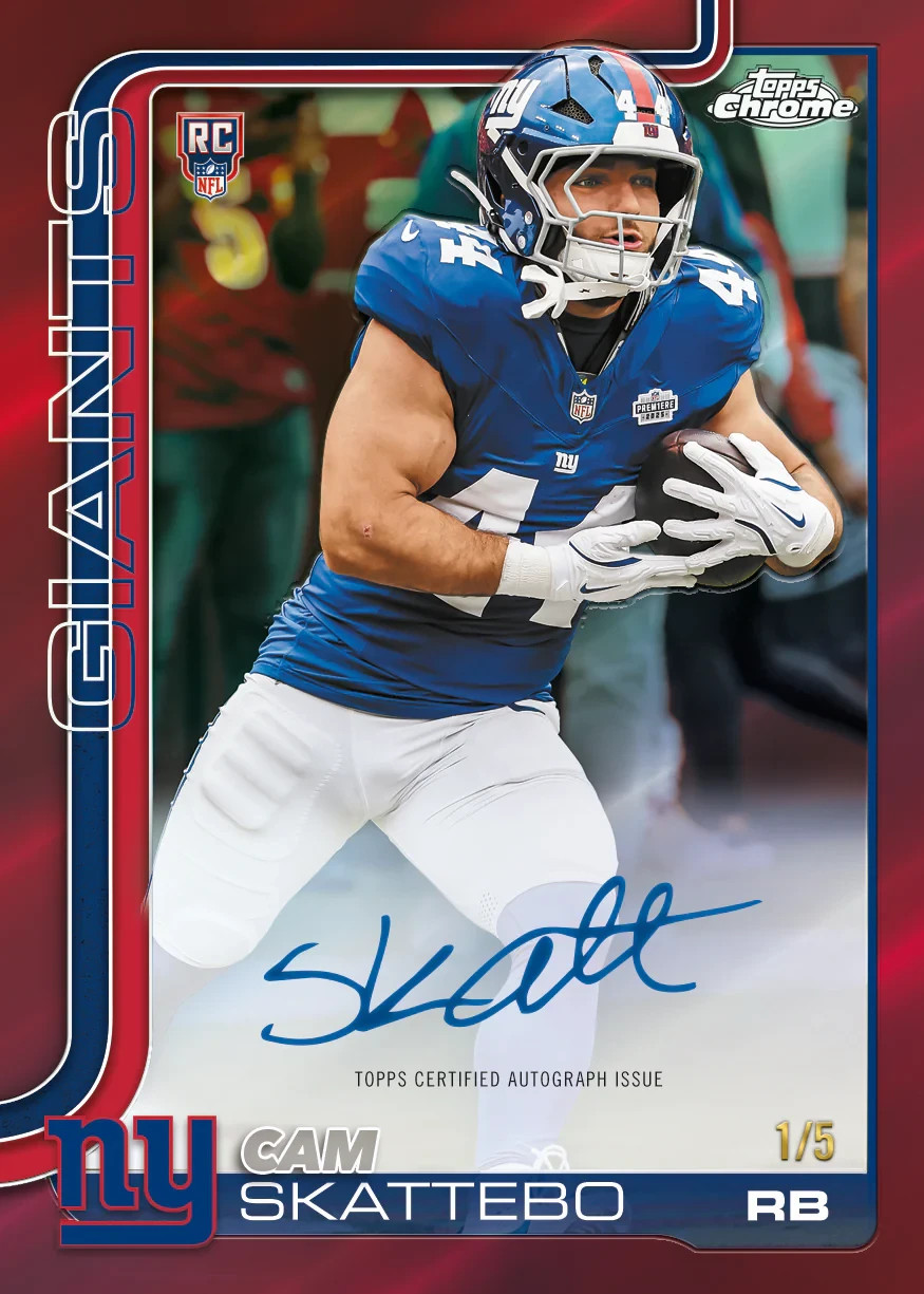 2025 Topps Chrome Football NFL Trading Cards Mega Box – X-Fractors 🔥