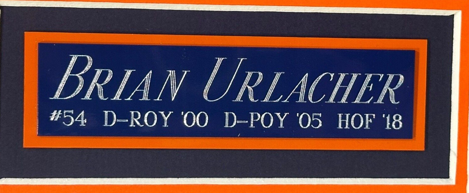 Steiner Brian Ulrichter signed 8×10 Photo Framed w/engraved nameplate HOF Bears
