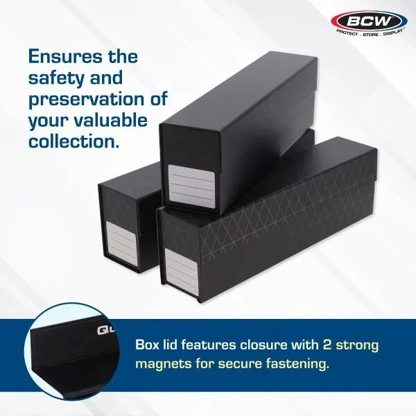 Card Storage Boxes QUICK FOLD 3 Pack Magnetics & Top loaders