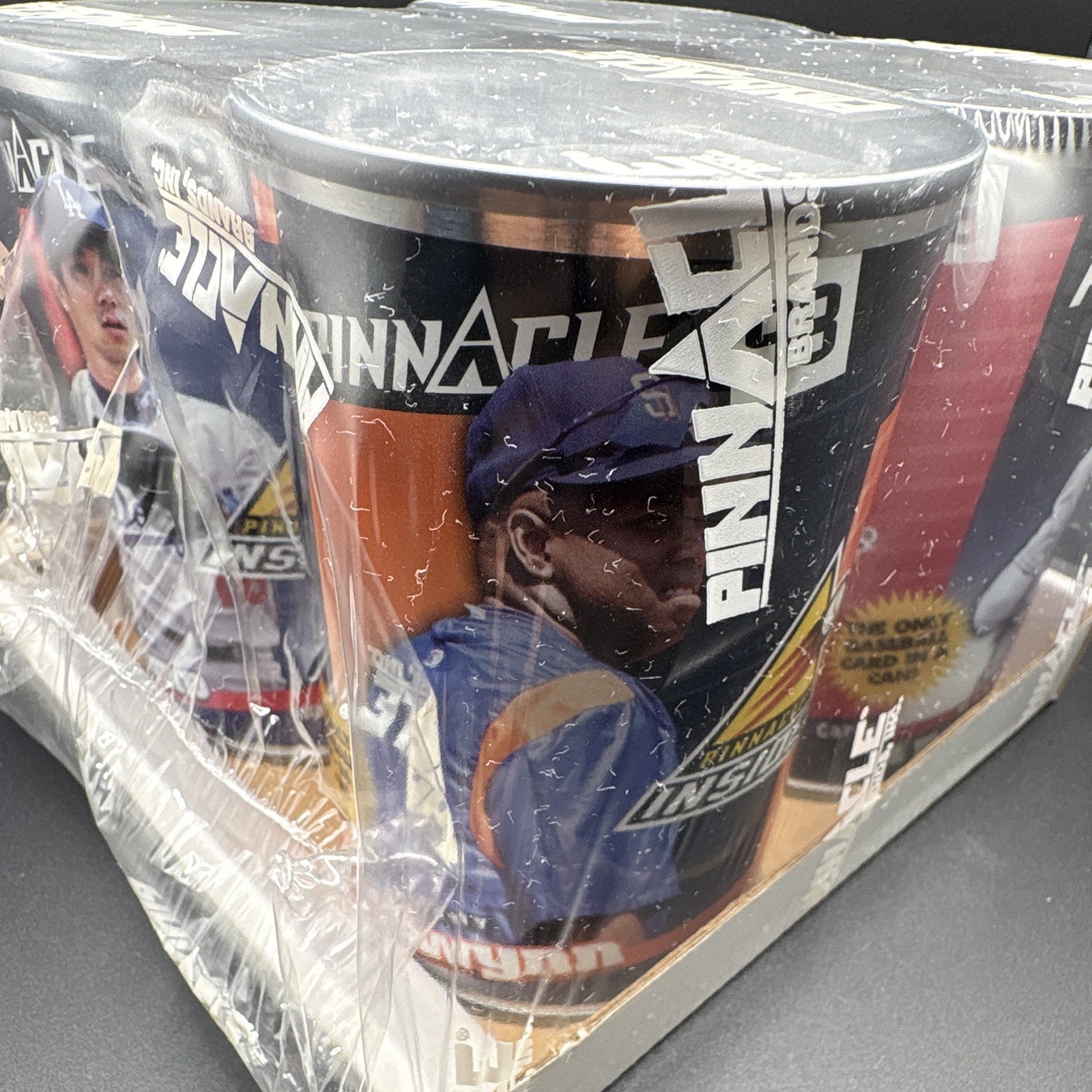 Pinnacle Inside 1998 Baseball Factory Sealed 4-Can Lot McGwire Maddox Gwynn Nomo