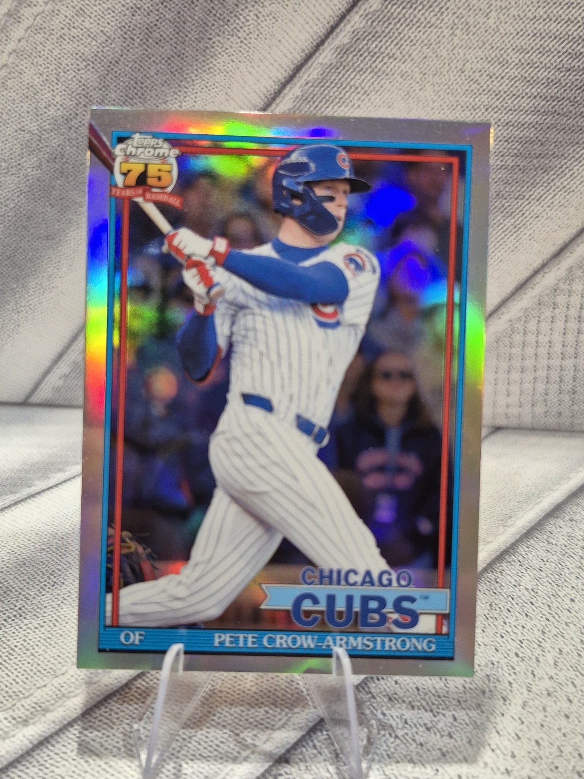 2026 Topps Chrome 75 Years of Baseball Pete Crow-Armstrong Cubs 91CB-14