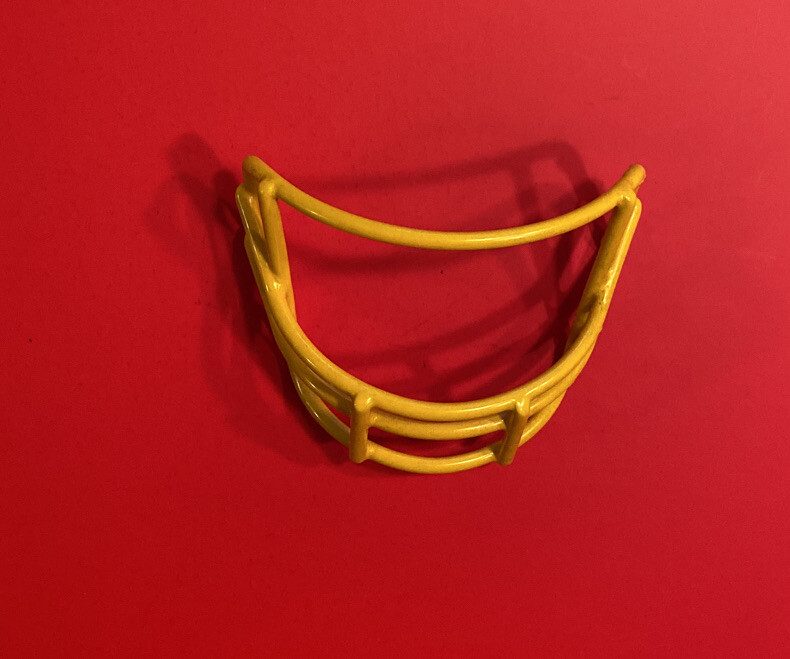 RIDDELL MINI HELMET Facemask Conversion Kit Yellow QB Replacement Vtg Football