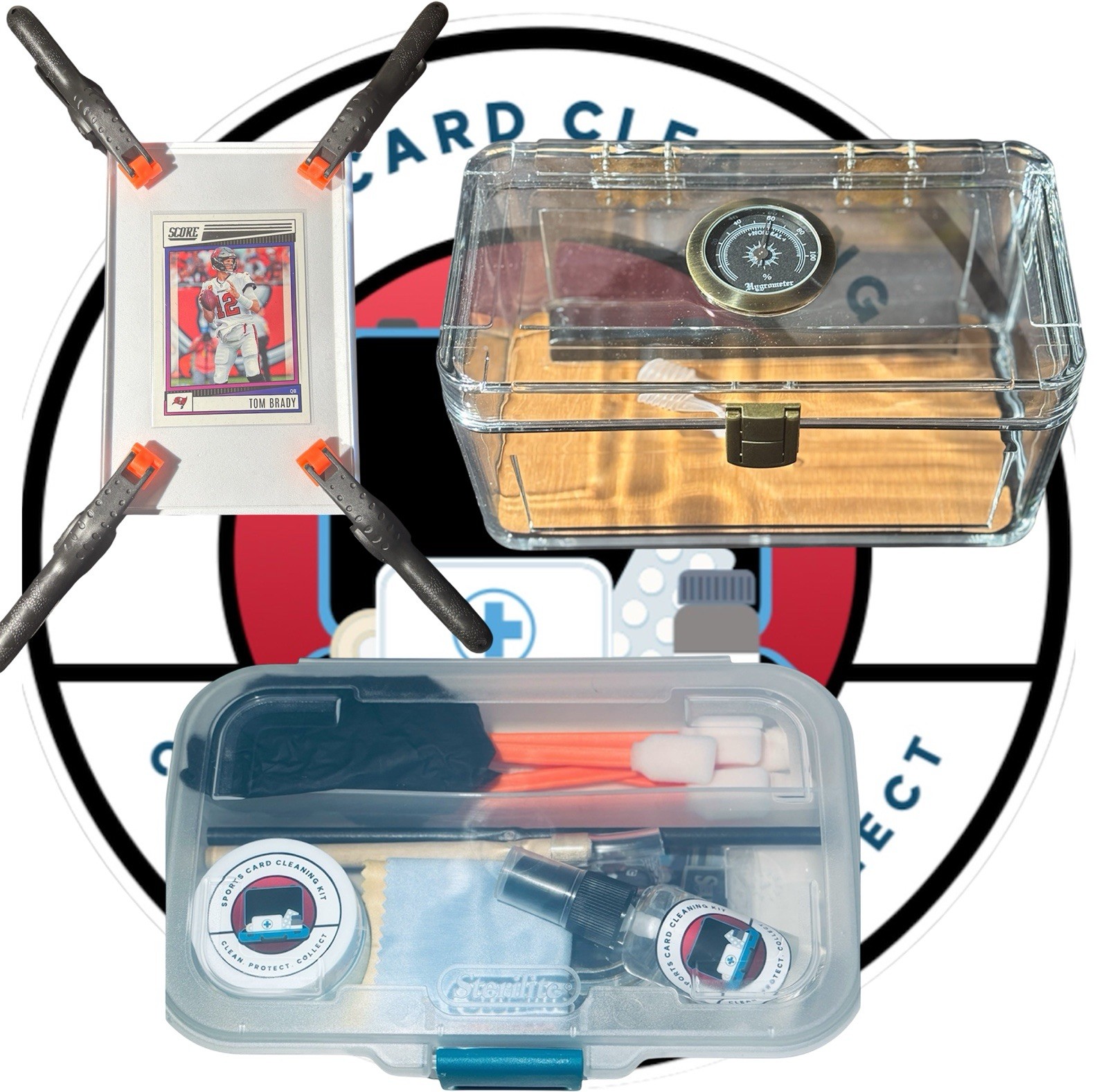 Card Care Cleaning Kit Polish, Humidor & Accessory Pack – PSA Grading Prep Kit