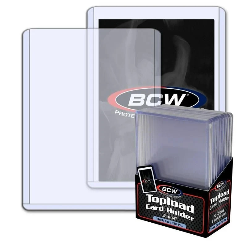 YOU PICK! BCW Top Loaders 20 35 59 79 108 138 168 197 240 360 pt & Sleeves
