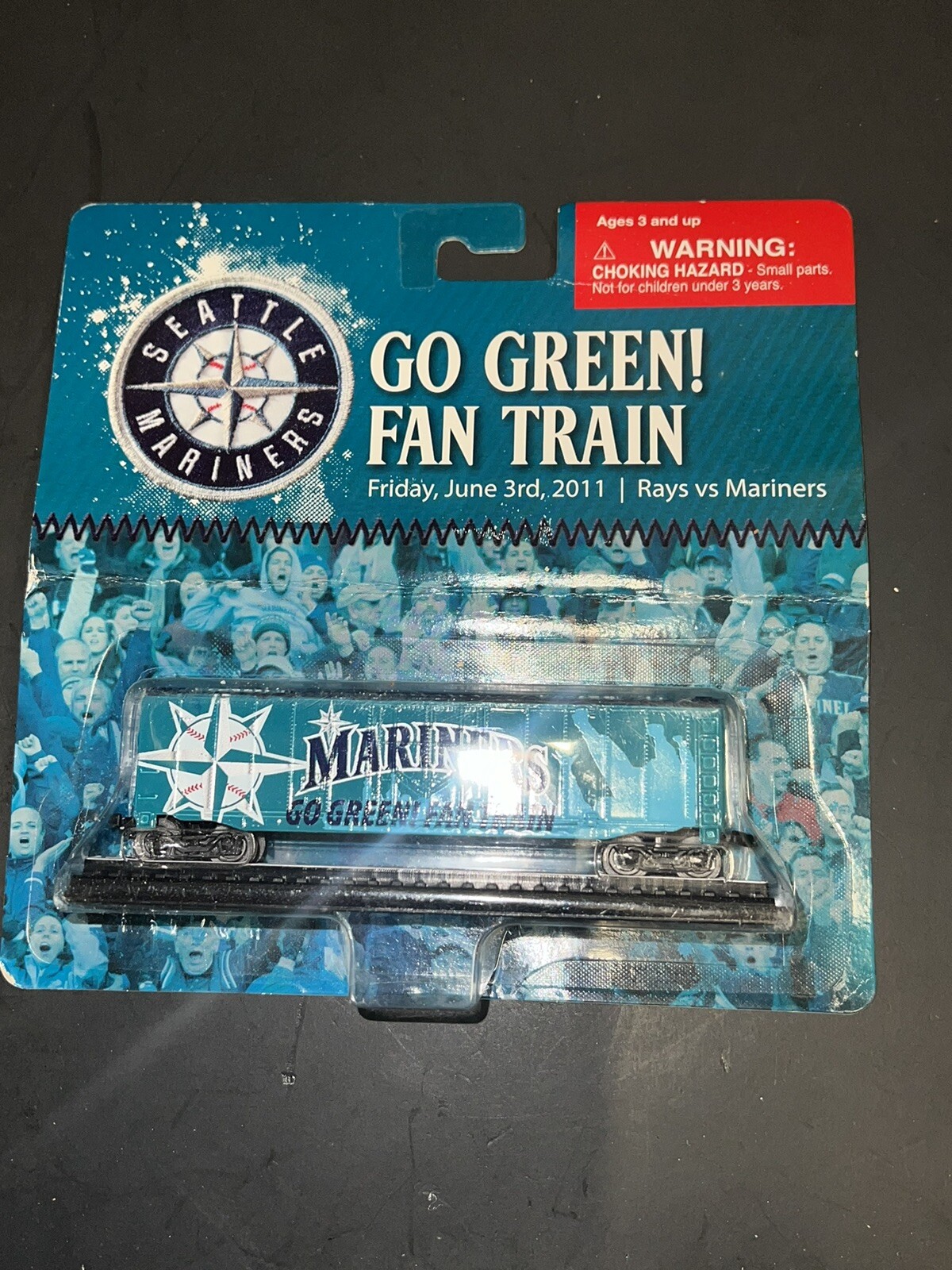 Seattle Mariners vs. Rays Go Green Fan Train Box Car 4 1/2″ – 2011 Maisto