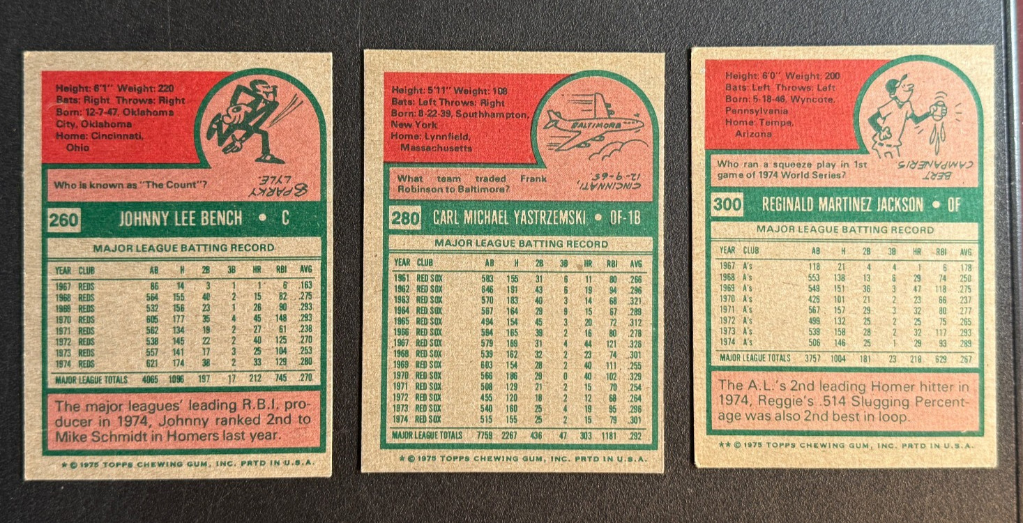1975 Topps Baseball Complete Set. 660 Cards in Zip Binder. VG-EX