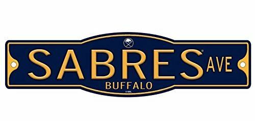 Buffalo Sabres 4″ x 17″ Plastic Street Sign NHL