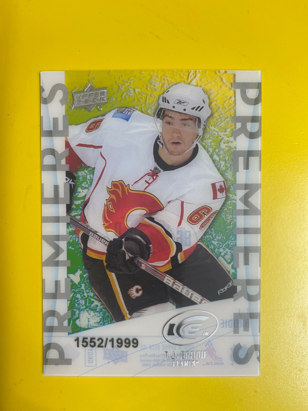 34160 2010-11 Upper Deck Ice #65 T.J. Brodie ROOKIE #/1999