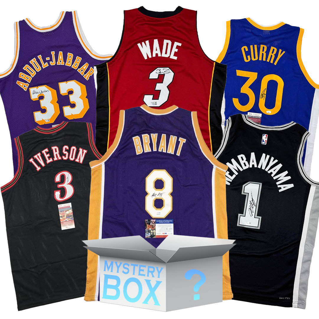 Random Autographed/Signed Basketball Jersey Mystery Box PSA JSA or Beckett COA