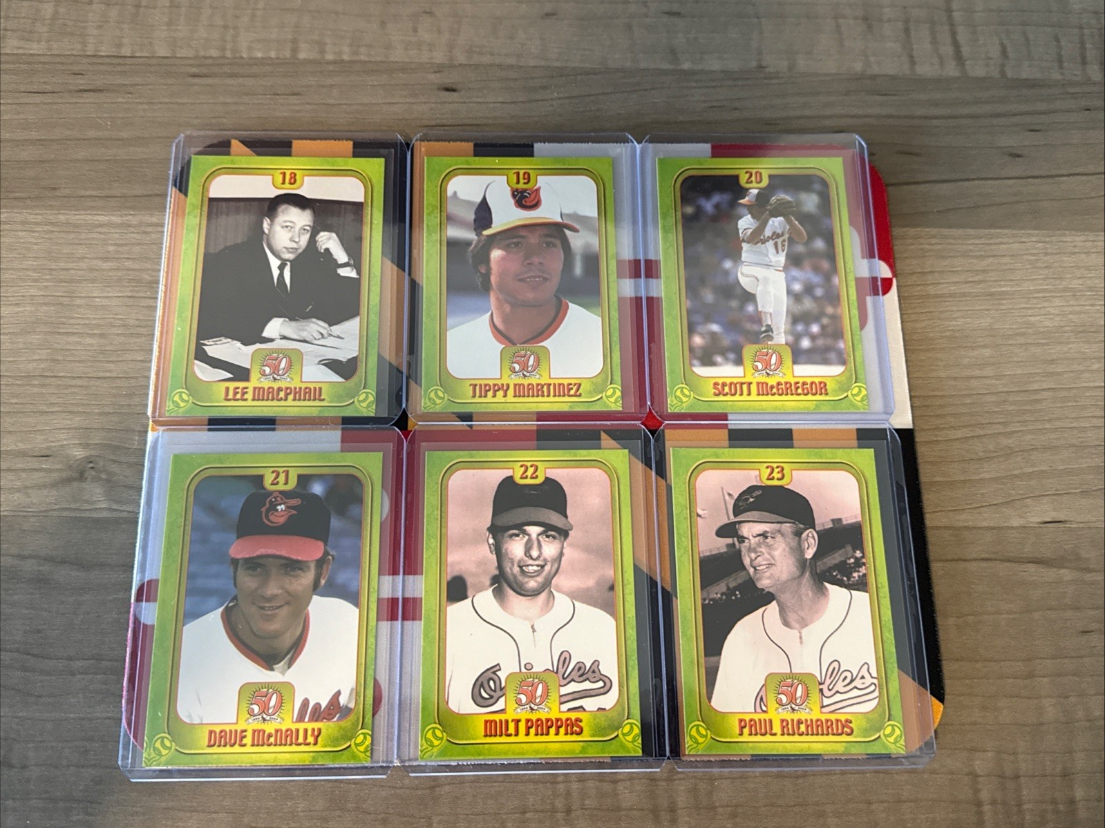 2004 Baltimore Orioles – 50th Anniversary Maryland Lottery Cards – You Pick